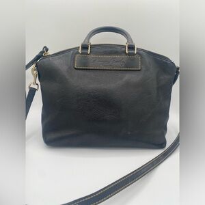 Dooney & Bourke Black Leather Florentine Vachetta Satchel